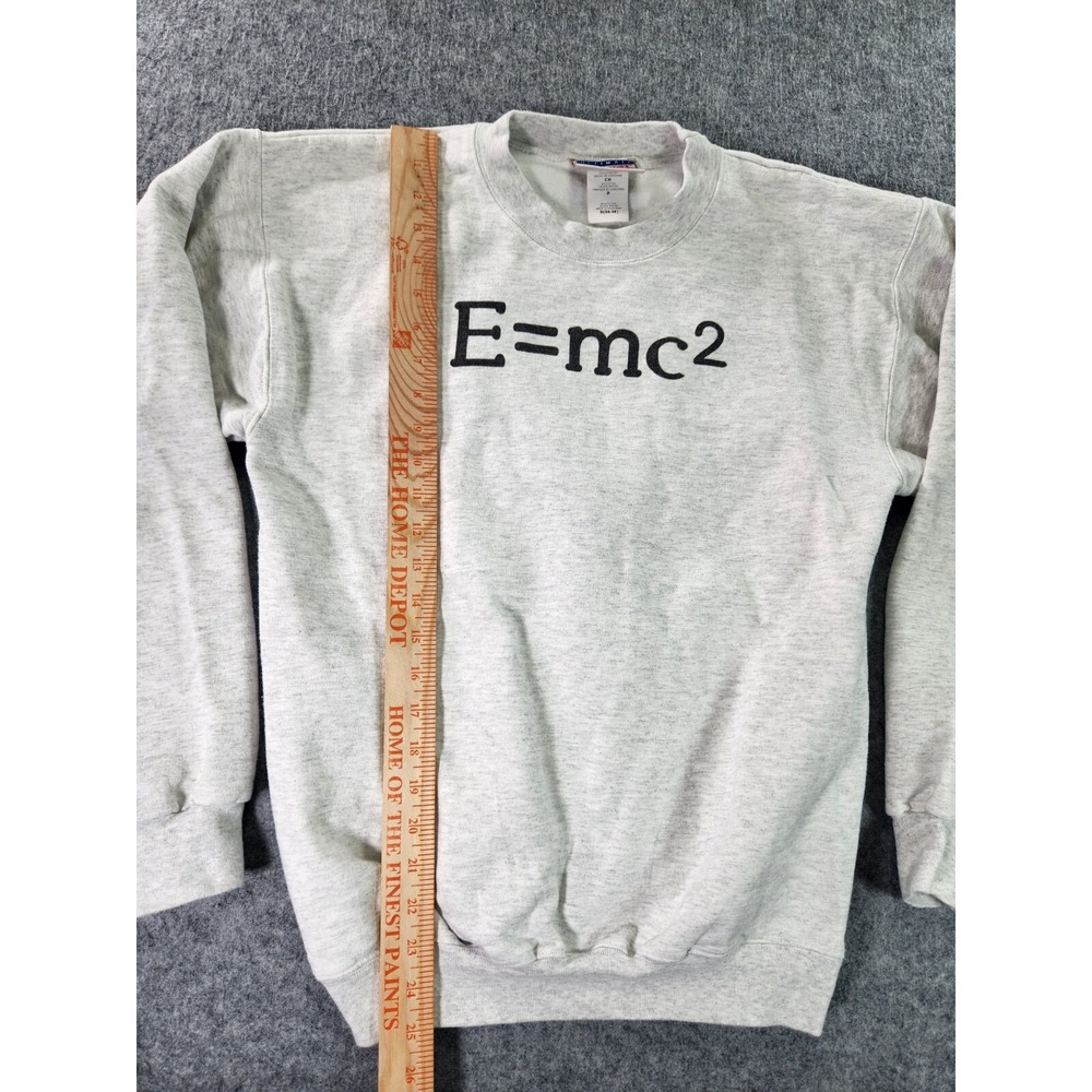 Vintage Hanes Ultimate Cotton Sweatshirt‎ Mens Small Long Sleeve Alvert Einstein - Picture 5 of 9
